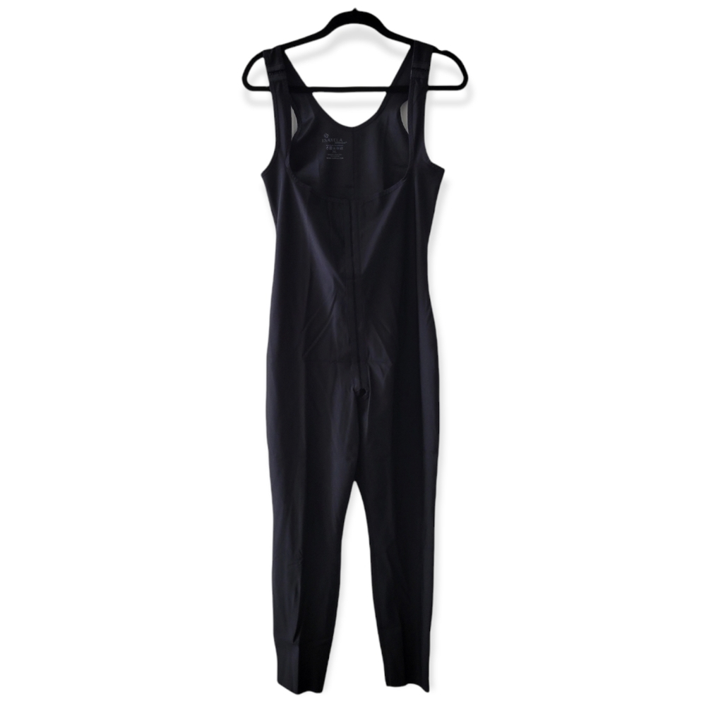 Isavela ankle length compression bodysuit in black Size 2XL